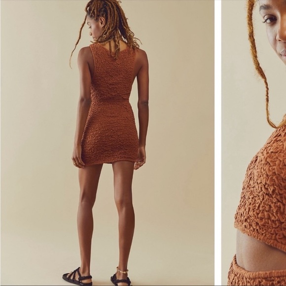 Free People Scarlett Mini Dress in color Sienna - Picture 4 of 8